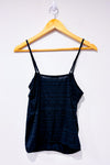 Camisole noire et grise avec dentelle seconde main - Ardene- La Penderie du Paradis