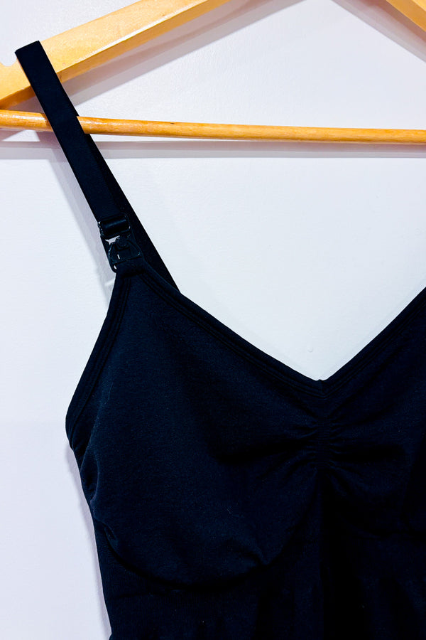 Camisole d'allaitement noire - Maternité seconde main - Bravado- La Penderie du Paradis