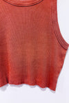 Camisole côtelée taupe seconde main - Aerie- La Penderie du Paradis
