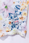 Haut en tricot blanc fleuri pastel* seconde main - Loggia de Tessitori- La Penderie du Paradis