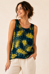 Camisole verte à motifs seconde main - Simply Silk- La Penderie du Paradis