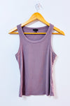 Camisole côtelée mauve seconde main - Dynamite- La Penderie du Paradis