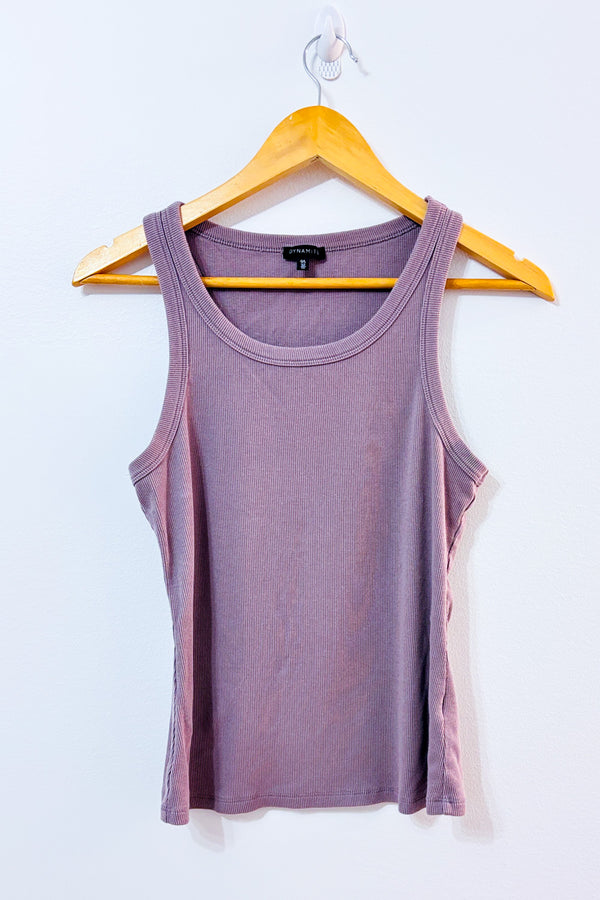 Camisole côtelée mauve seconde main - Dynamite- La Penderie du Paradis