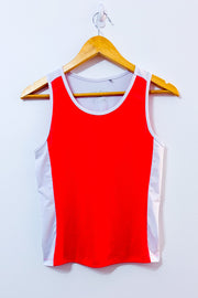 Coral and white golf camisole