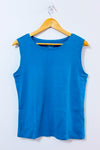 Camisole basique turquoise seconde main - Christopher & Banks- La Penderie du Paradis