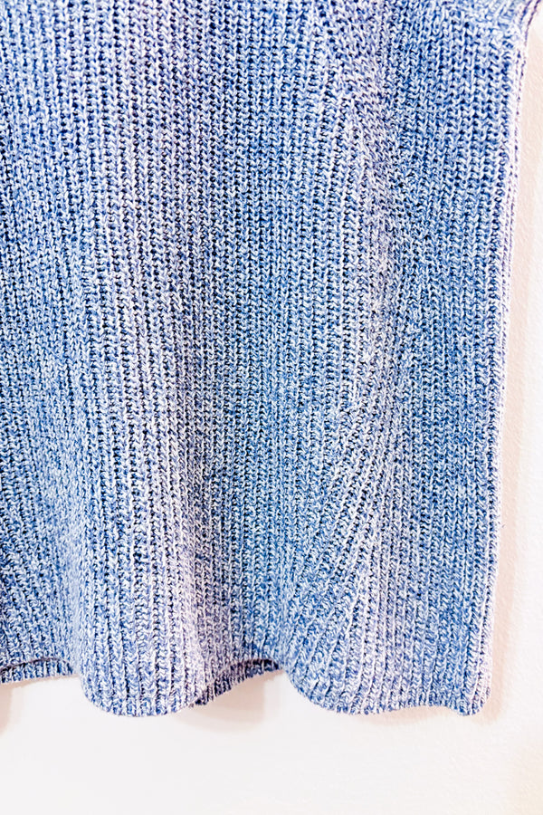 Haut en maille tricotée mauve* seconde main - Mango- La Penderie du Paradis