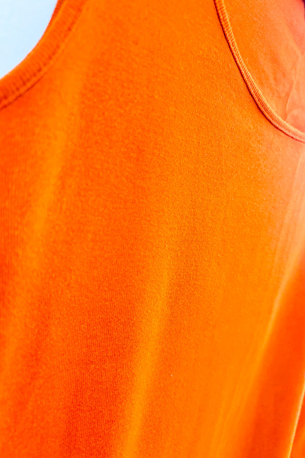 Camisole basique orange seconde main - Jones New York- La Penderie du Paradis