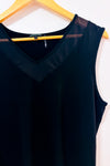 Camisole basique noire avec maille seconde main - Tricotto- La Penderie du Paradis