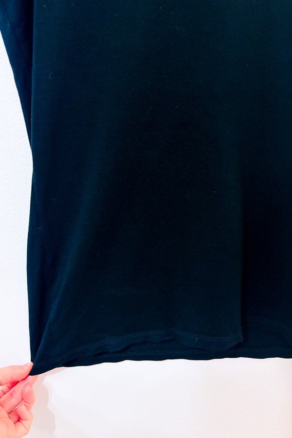 Camisole basique noire avec maille seconde main - Tricotto- La Penderie du Paradis
