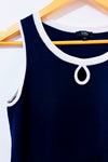 Camisole marine et blanche seconde main - Jacob- La Penderie du Paradis