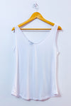 Camisole blanche basique seconde main - Mode Maca- La Penderie du Paradis