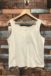 Camisole basic beige chamoiré (1X) seconde main Autres