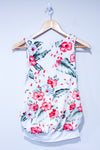 Camisole bouffante crème avec fleurs (xs)-Colori-La Penderie du Paradis 🕊