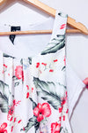 Camisole bouffante crème avec fleurs (xs)-Colori-La Penderie du Paradis 🕊