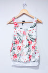 Camisole bouffante crème avec fleurs (xs)-Colori-La Penderie du Paradis 🕊
