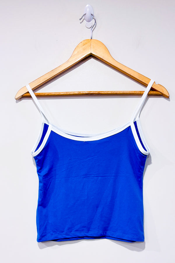 Camisole courte bleue et blanche (m)-Ardene-La Penderie du Paradis 🕊