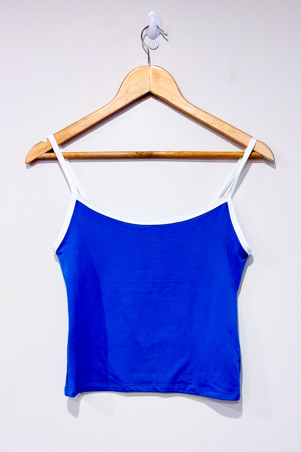 Camisole courte bleue et blanche (m)-Ardene-La Penderie du Paradis 🕊