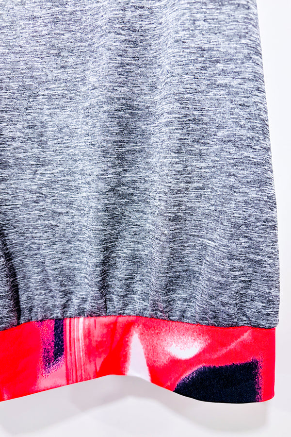 Camisole de sport grise et corail avec top intégré (xs)-Nike-La Penderie du Paradis 🕊