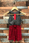 Camisole de sport rouge et gris avec top intégré (xs) seconde main Mondetta