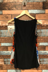 Camisole fleurie noire et rouge (xs) seconde main San Francisco