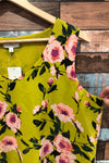 Camisole fluide jaune fleurie (l) seconde main Laura