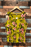 Camisole fluide jaune fleurie (l) seconde main Laura