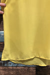 Camisole fluide jaune légèrement transparente (l) seconde main Reitmans