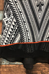 Camisole fluide noire et orange motifs géométriques (s) seconde main Dynamite