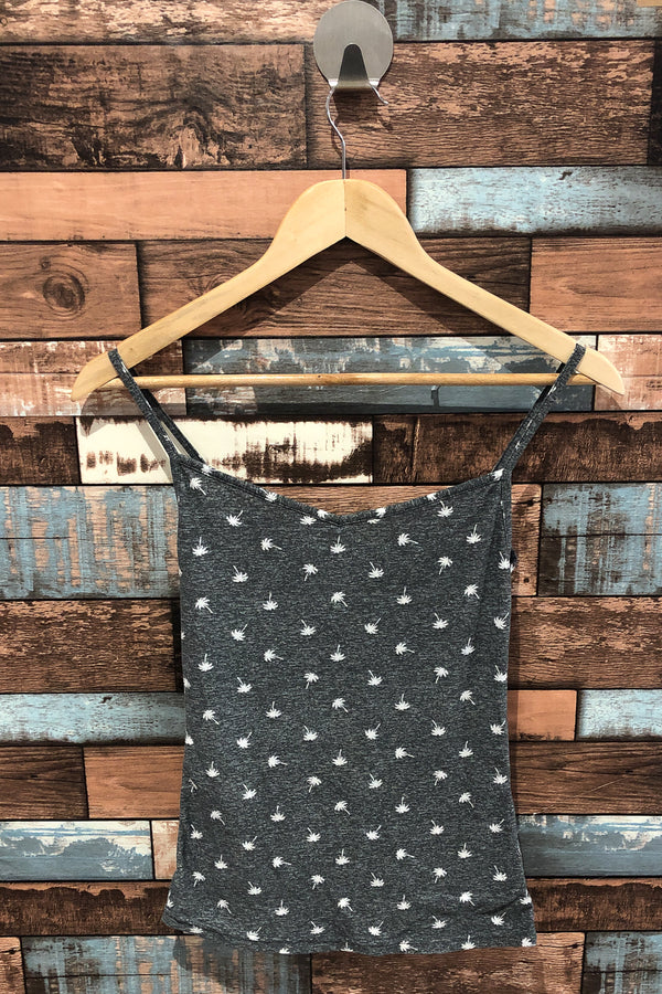 Camisole grise motif palmiers (xs) seconde main Ardene