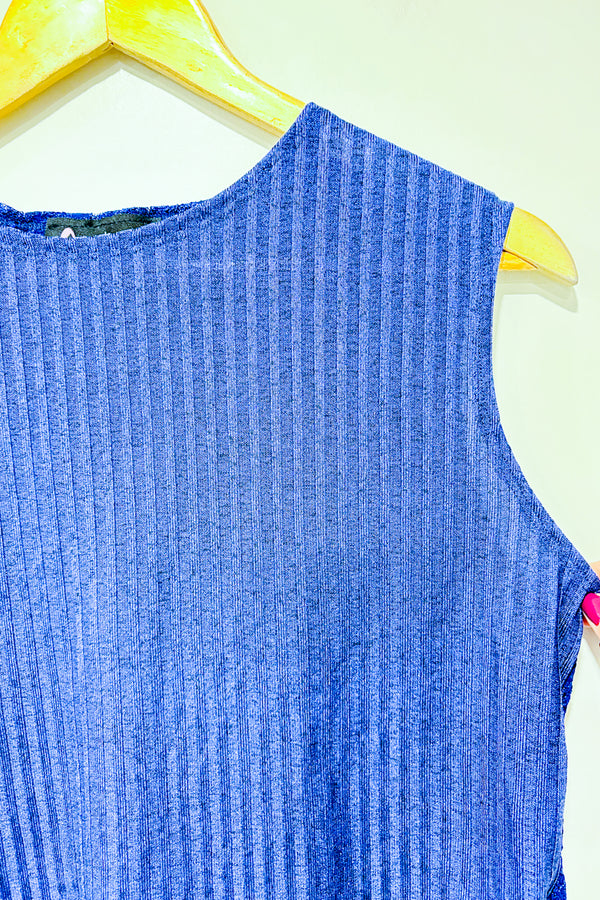 Camisole marine avec dos en dentelle (xl) - Maternité-Lait de Poule-La Penderie du Paradis 🕊