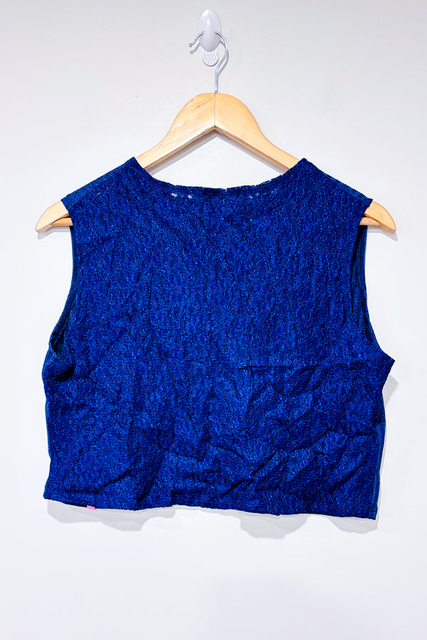 Camisole marine avec dos en dentelle (xl) - Maternité-Lait de Poule-La Penderie du Paradis 🕊