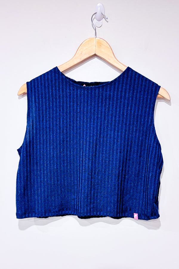 Camisole marine avec dos en dentelle (xl) - Maternité-Lait de Poule-La Penderie du Paradis 🕊