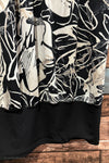 Camisole noire et blanche avec motifs et bande élastique (l) seconde main HKR Collections
