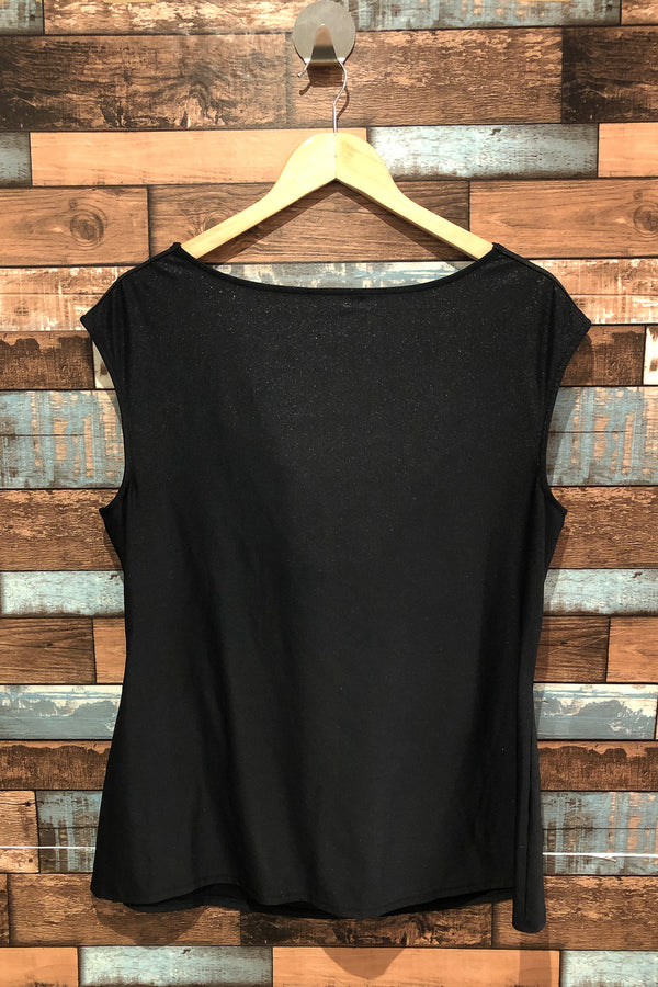 Camisole noire scintillante avec col fluide (xl) seconde main Reitmans