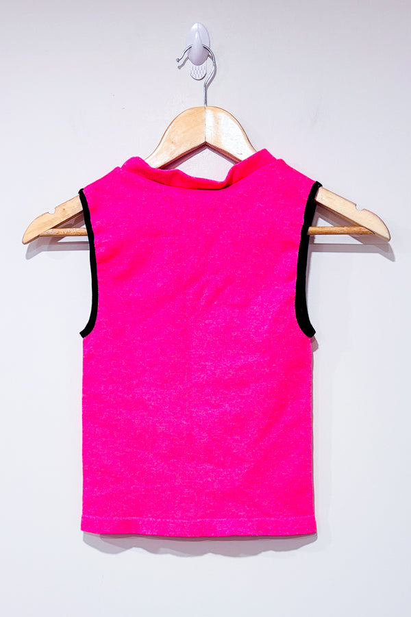 Camisole rose côtelée ajustée (xs)-Autres-La Penderie du Paradis 🕊