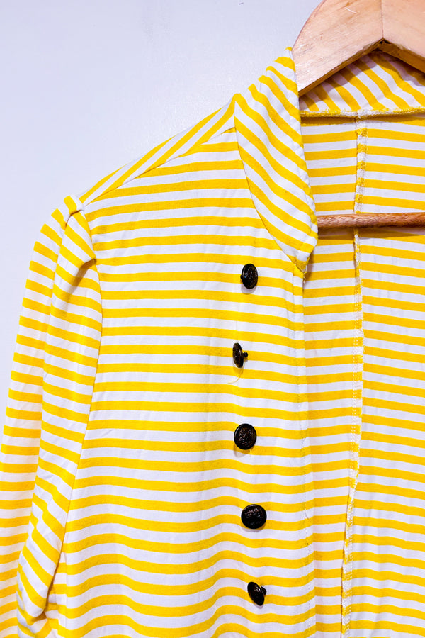 Cardigan ouvert jaune rayé (l)-Autres-La Penderie du Paradis 🕊