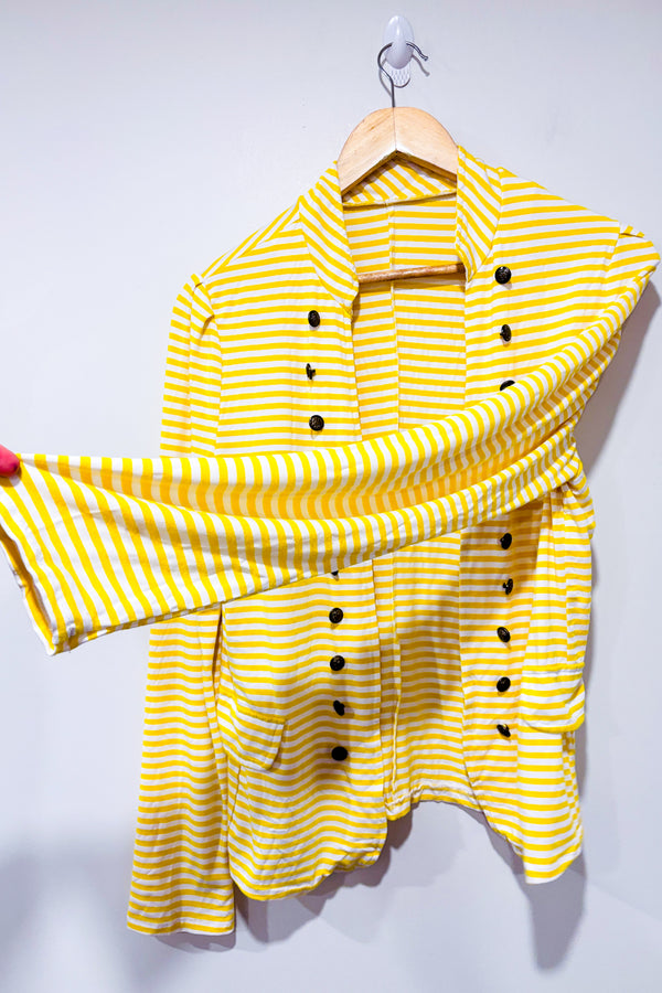 Cardigan ouvert jaune rayé (l)-Autres-La Penderie du Paradis 🕊