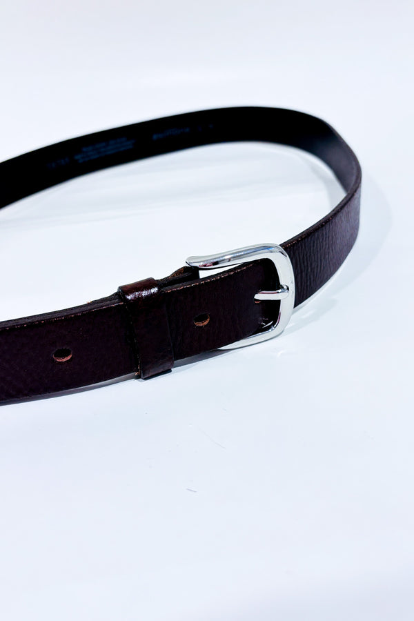 Ceinture brune en cuir italien* seconde main - Simons- La Penderie du Paradis