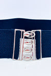 Ceinture élastique noire avec boucle argent seconde main - Autres- La Penderie du Paradis