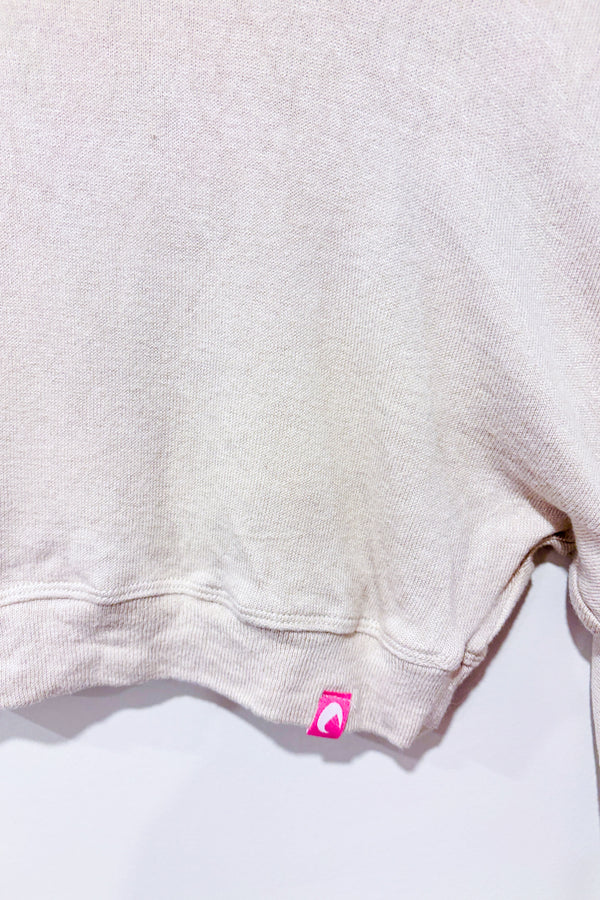 Chandail court beige (xl) - Maternité -- La Penderie du Paradis ?