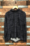 Chandail de sport gris avec col haut et zip (xl) seconde main Paradox