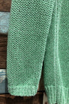 Chandail en maille vert menthe ouvert à l'arrière (xs) seconde main Club Monaco