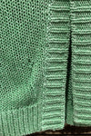 Chandail en maille vert menthe ouvert à l'arrière (xs) seconde main Club Monaco