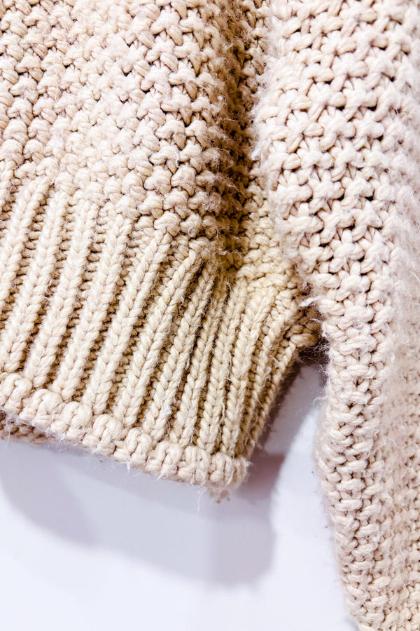 Chandail en tricot rose pâle à col roulé (xs)-H&M-La Penderie du Paradis 🕊