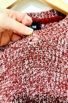 Chandail en tricot rouge et marine (m)-Ardene-La Penderie du Paradis 🕊