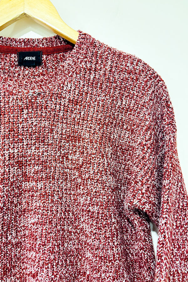 Chandail en tricot rouge et marine (m)-Ardene-La Penderie du Paradis 🕊