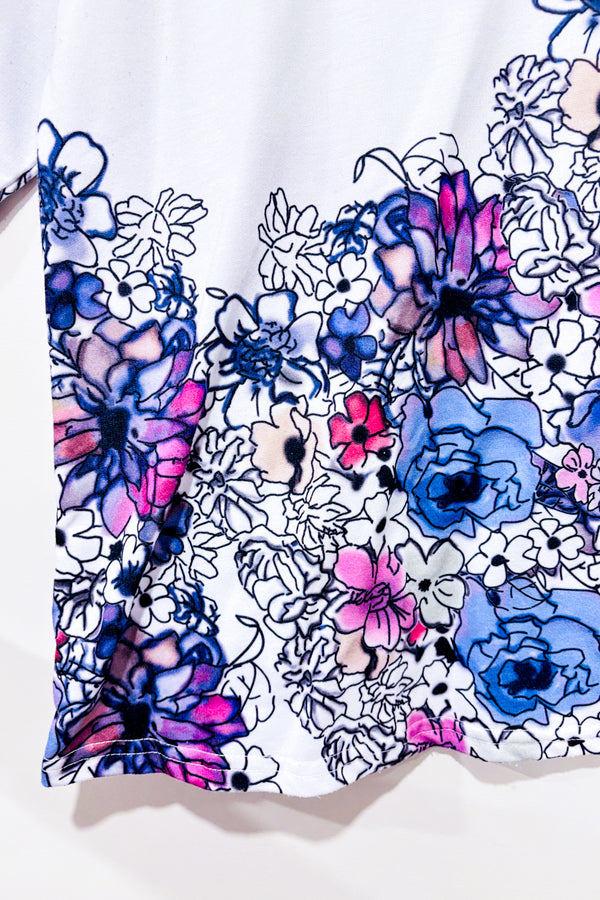 Chandail lilas fleuri (l)-Autres-La Penderie du Paradis 🕊