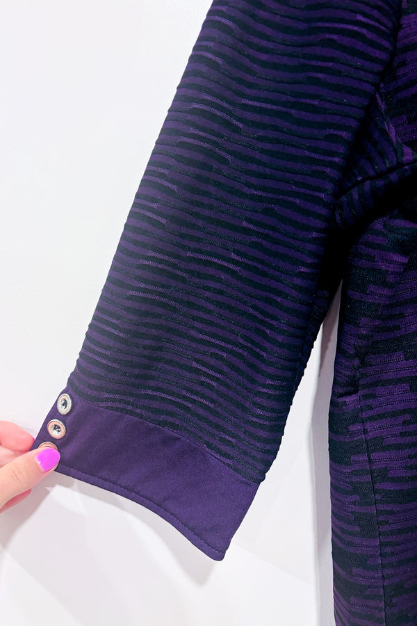 Chandail mauve et noir (l)-Grenier-La Penderie du Paradis 🕊