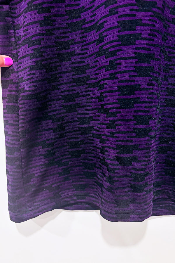 Chandail mauve et noir (l)-Grenier-La Penderie du Paradis 🕊