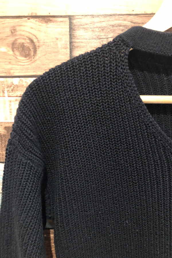 Chandail noir en tricot (xs) seconde main Only
